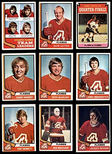 1974-75 Topps Calgary Flames perto da equipe definida Calgary Flames VG/EX Flames