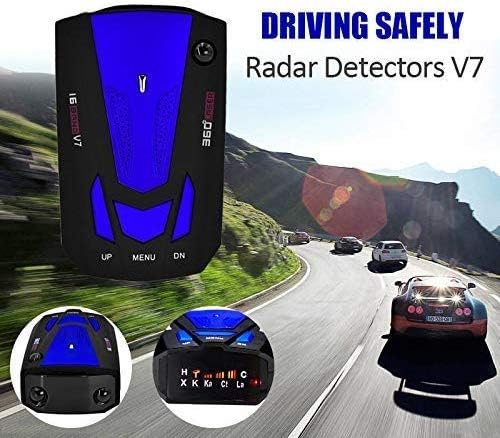 Detector de radar, alerta de voz e sistema de alarme de velocidade do carro, detectores de radar de detecção de 360 ​​graus da cidade/rodovia