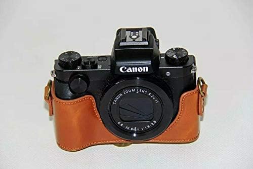 Caixa de câmera de couro PU, bolsa para Canon PowerShot G5X G5 x