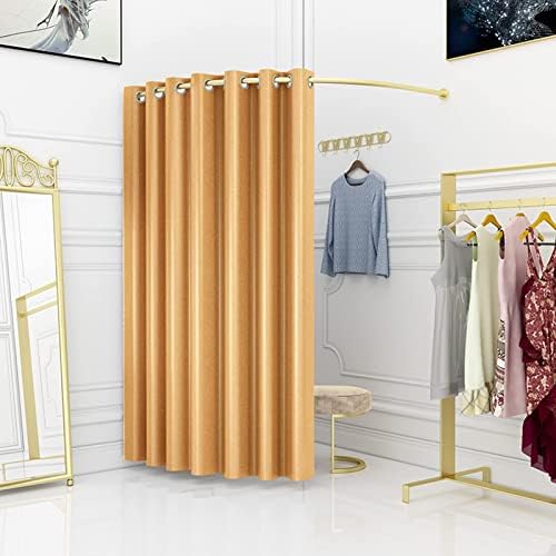 Sxfywym Clothing Store de encaixe com cortina de sombreamento, vestiário de faixa de ferro tipo C, quarto de troca simples de shopping