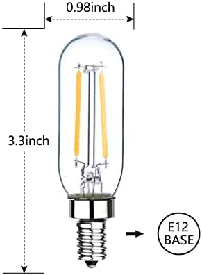 Sunaiony E12 Candelabra Bulb 25W T6 LED BULLB