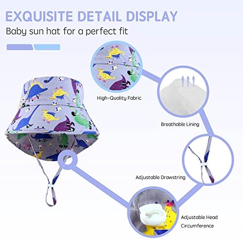 Fynnsure Criança Sun Hat UPF 50+ Baby Sun Hat para meninos Meninas FLAP FLAP Infant Summer Hat Kids Sun Protection