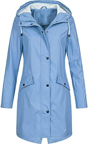 Jaquetas longas para mulheres capa de chuva impermeabilizadas casuais casuais casacos de capuz mais tamanhos de tamanho de esqui