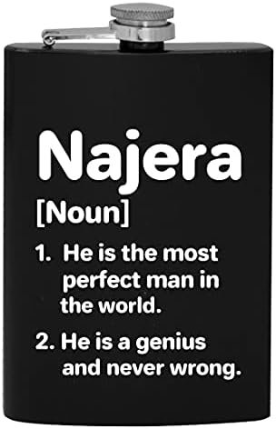 Definição de Najera, o homem mais perfeito - 8 onças de quadril bebendo balão de álcool