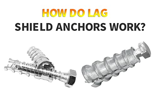 Lag Shields Anchors Lag Shields, Short, 1/4inch x 1 polegada, liga de zinco, 34 pacote