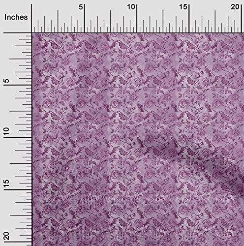 tecido de spandex de poliéster de umooone tecido floral jacobiano para costurar tecido artesanal impresso pelo quintal de 56 polegadas