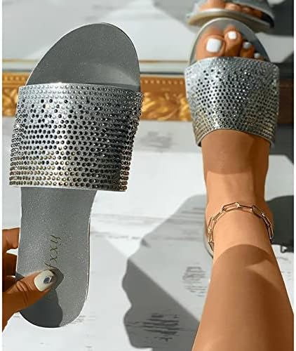 Flipers femininos de verão aberta sandálias planas para mulheres abertas de dedo do pé de dedo chinelos femininos sapatos de sapatilhas