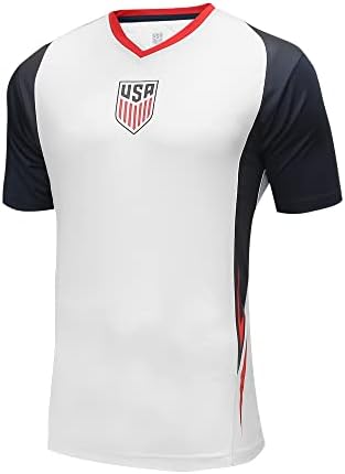 Icon Sports Federação de futebol americano USMNT T-shirt de camisa de futebol de jogo para adultos