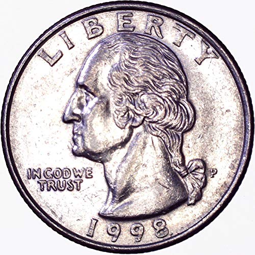 1998 P Washington Quarter 25c Brilhante não circulado
