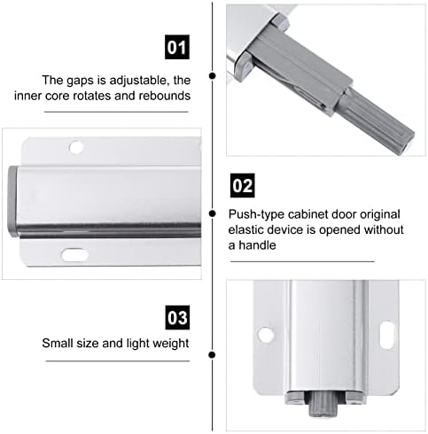 DOITOOL 4PCS Push magnético trava para a porta do armário Push para abrir a trava magnética Touch Magnetic Touchs
