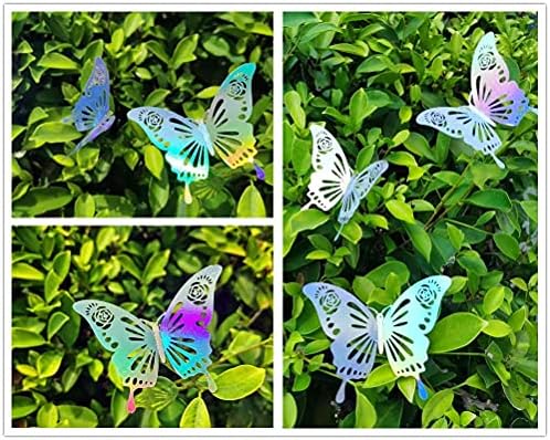 36 pcs de coloração tridimensional oca adesivos de parede de borboleta, toppers de bolo de borboleta, decoração de borboleta para festas e quartos. Baby Kids Bedroom Home Diy Decor Removable Sticker
