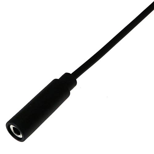 E-Outstanding Jack fêmea de 3,5 mm para extremidade nua 2pcs TRRS preto TRRS 4 Polo 1/8 Cabo de áudio de conector