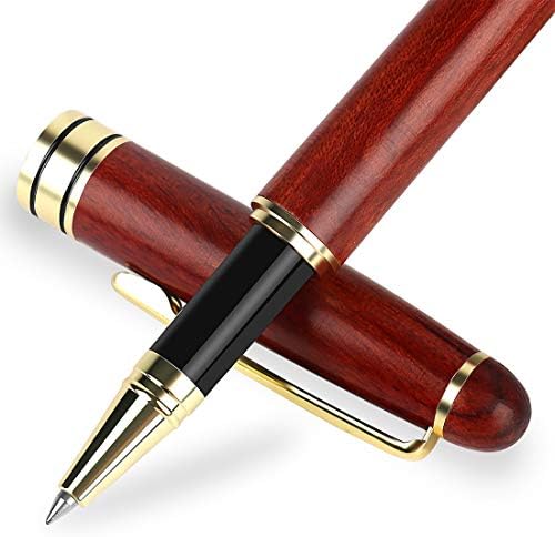 Conjunto de redação de caneta de caneta de caneta de Ballwood de Luxo de Luxo - Elegante Pen do Presente de Presente