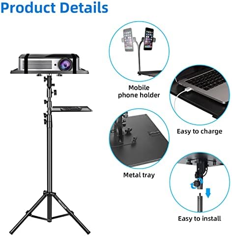 Mercase USB Microfone e Stand para laptop e projetor