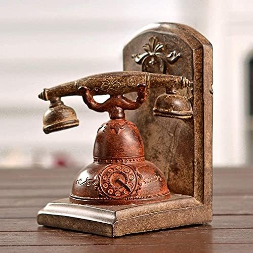 SOGUDIO Home decoração retro resina nostálgica telefonia modelo de fã de suporte de suporte de suporte de estação