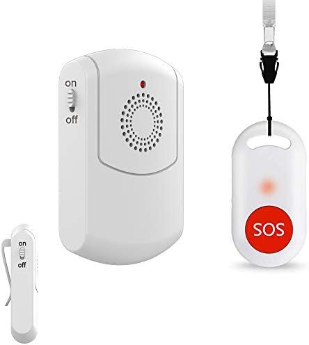 Cuidador Pager Pager Sistema de botão de chamada sem fio Botão de pânico de alerta pessoal para o sistema de chamadas de enfermeiras idosas em casa com pager e botão de emergência