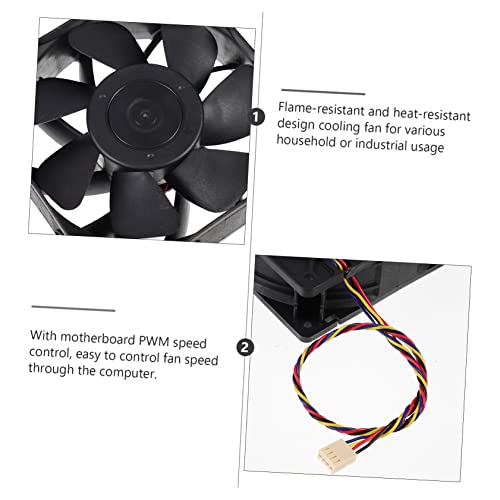 Solustre PC V Fan de lâmina larga lareira -dispositivo profissional Radiator Air Desktop -Wire -Cord Wire Cooler