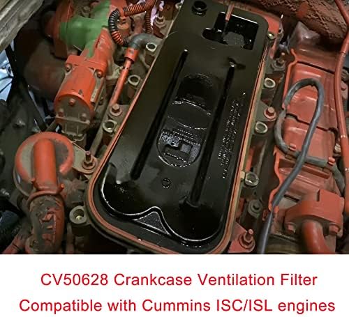 VedurMe CV50628 Filtro de ventilação do cárter para 2008-2010 Acterra 8.3l, 2008-2010 L7500 6.4L/7.2L/8.3L, 2009-2010 L8500 8.9l, 2008 LT7500 8.3L e mais caminhão L6 Substitui 904-7902 526666663.