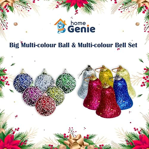Home Genie Christmas Tree Decoration Combo | Conjunto de decoração de árvores de Natal | Ornamentos de árvore de