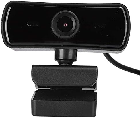 Câmera de computador Zyyini Bindpo, 2K Full HD 2560 x 1440 Câmera USB 4MP HD Pixels Câmera de webcam de 360 ​​graus com microfone para