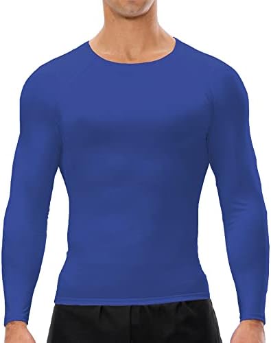 Camisas de compressão masculinas de manga longa trepadeiras atléticas Tops academia sub -camisetas correndo camisetas de