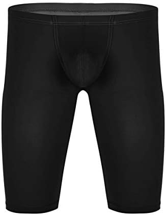 Xunzoo Men compressão compressão bolsa seca bolsa shorts de camada de camada de camada de base sob calças finas de trechos curtos