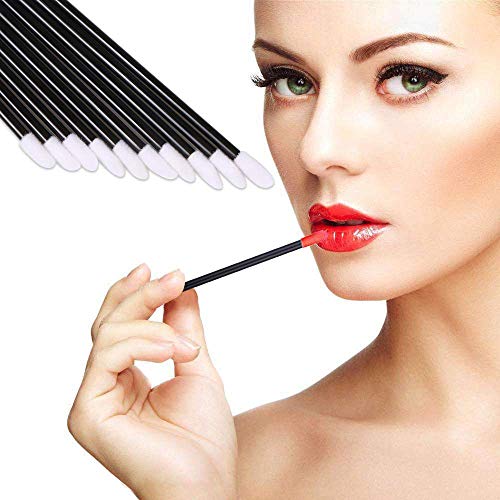 Escovas de lábios descartáveis ​​Lipstick Gloss Wands Aplicador Kits de ferramentas de maquiagem