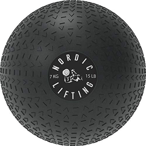 Nordic Lifting Slam Ball 15 lb pacote com sapatos Megin Tamanho 8.5 - Azul