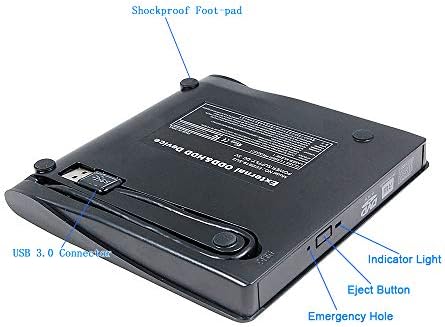 DVD externo portátil DVD CD ROM Player Optical Drive, para Dell Latitude 7490 7400 7390 7480 5490 E7470 5400 5500 6440 7400