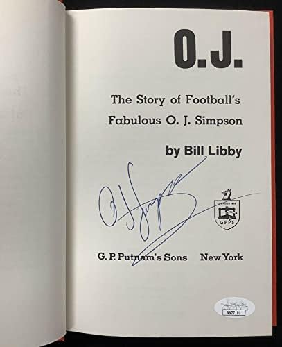 OJ Simpson assinou o livro HCB Story Fabulous Bills Football Autograph Hof JSA - itens diversos autografados da NFL