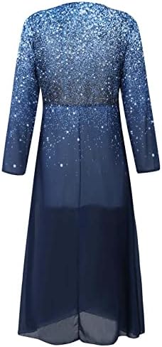 Vestidos de suéter Nokmopo para mulheres 2022 Moda V Dress Dress Dress Dress Dress Dress Chefon Dress Vestido de