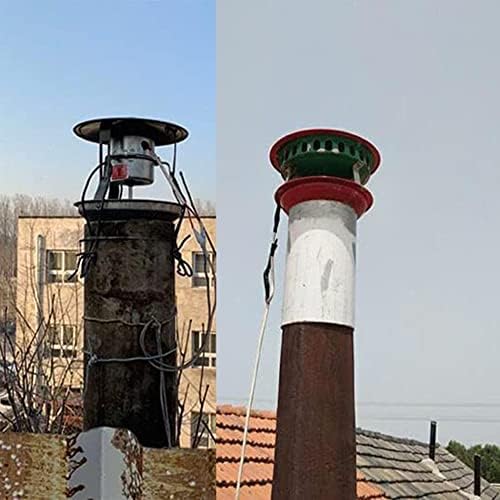 Zhangzhiyua chimney fã de lareira exaustor de fã de luminária de chaminés de chaminé de chaminé de chaminé, para lareira/madeira/madeira