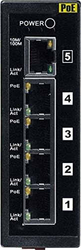 ICP DAS NS-205PSE Industrial não gerenciado 5 portas 10/100 Power sobre o interruptor Ethernet