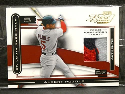 2003 Playoff Piece of the Game Albert Pujols Game Wastes Jersey Patch 10/25POG -4 - MLB GAME UTILIDADO