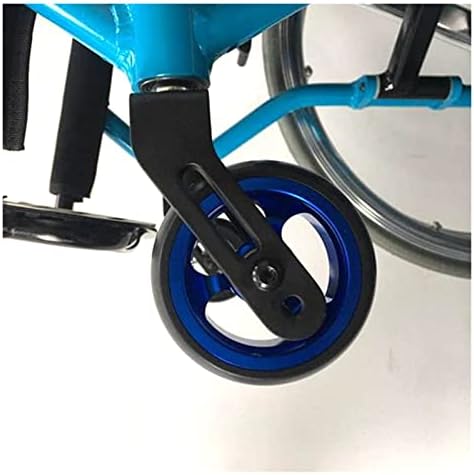 Gben Wears Resistente a Cadeiras de rodas de 4 polegadas Rodas dianteiras azuis não deslizam rodas de borracha sólida, adequadas