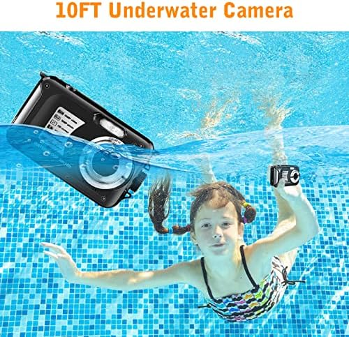 Câmera à prova d'água de 30MP de 2,7 polegadas de 2,7 polegadas 1080p Câmera subaquática de alta definição com tiro contínuo