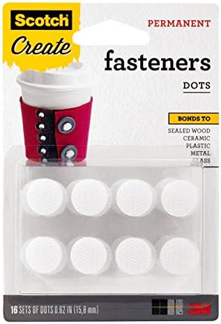 Fixadores escoceses multiuso, pontos, branco, 5/8 pol. 16 sets