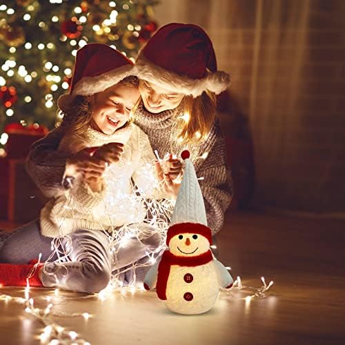 XIOS Decoração de Natal de Natal boneca brilhante boneca de boneca de neve boneco de neve férias lideradas férias leves férias de férias decoração de casa de casa grande gnomos de jardim 14