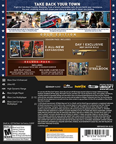 Far Cry 5 Aço Livro - Xbox One Gold Edition