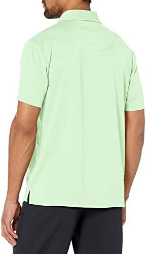 PGA Tour Men's Space Dye Textura Short Slave Golf Polo Circh