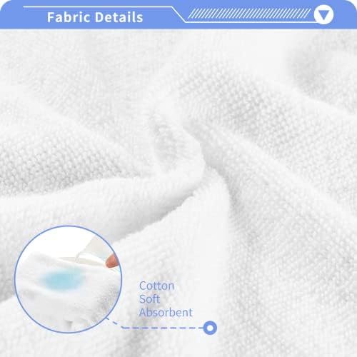 Alaza lavar pano conjunto de mármore azul - pacote de 6, panos de algodão, toalhas altamente absorventes e macias da ponta dos dedos