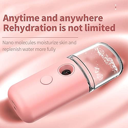 Jorzer Nano Mistor Facial, Pumpador Facial do Face a vapor portátil portátil Handy Mister Beauty Skin Care USB Máquina recarregável