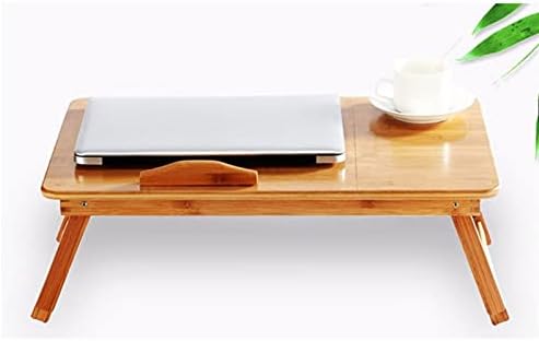 TJLSS Ajuste o laptop de bambu ajustável Tabela de laptop para o sofá -cama da mesa de piquenique mesa de piquenique