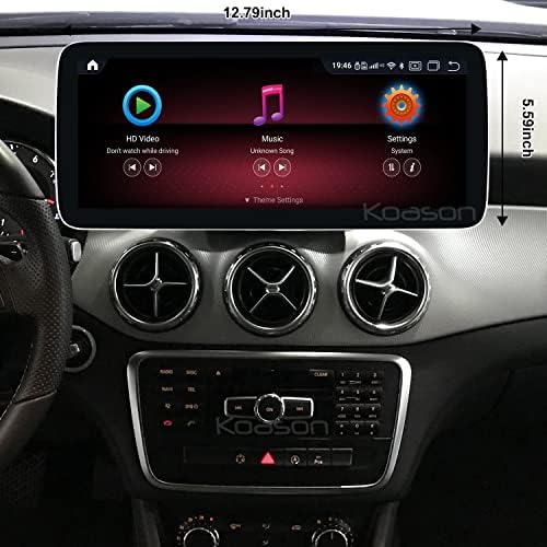Android 12.3inch HD1920 Exibir exibição de atualização de navegação por GPS multimídia para Mercedes Benz A CLA GLA 2012-2014