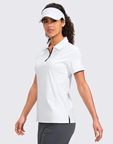 Camisa de golfe feminina de Viodia Manga curta com desfiladeiro rápido Tennis Tennis Tennis Camisetas de pólo para mulheres roupas