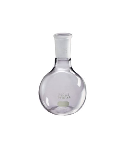 Corning Pyrex reutilizável Borossilicate Glass de vidro curto redondo de baixo para fervura, capacidade de 300 ml