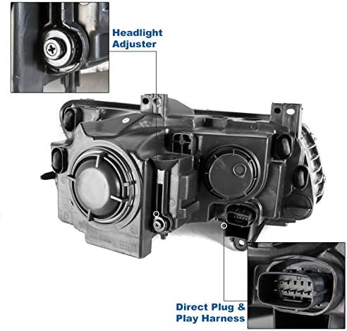 ZMAUTOPTS LED DRL Projector faróis Lâmpada do farol do driver cromado do lado do driver para 2011-2014 Chrysler 300