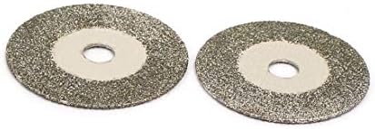 X-Dree 18mm Diamante Retinging Cutting Disc 2pcs para jade de vidro (disco de corte de muella de diamante de 18 mm 2 piezas para jade