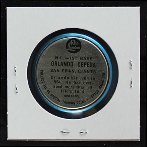 1965 Old London Coins Orlando Cepeda San Francisco Giants Ex -Giants