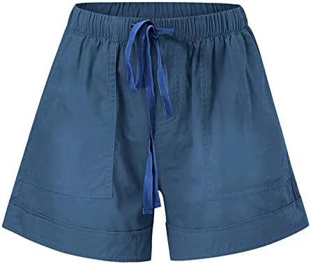 Shorts casuais de verão feminino Faixa solta plus size tamanho confortável Casual Casual Casual Colo